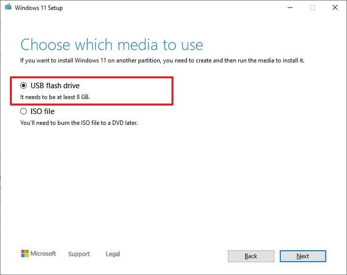 Windows 11 download with Media Creation Tool
