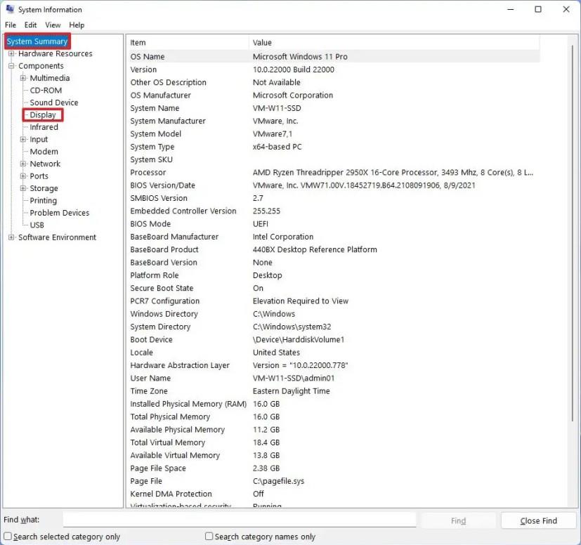 How to check computer specs on Windows 11