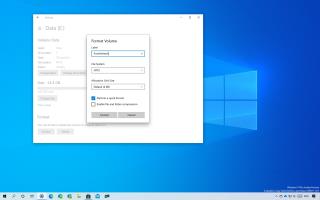 Hoe de harde schijf te formatteren met Instellingen op Windows 10
