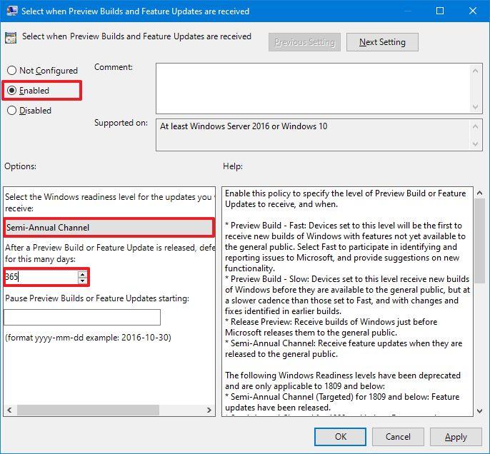 How to prevent version 20H2 from installing on Windows 10