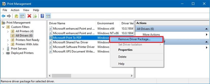 HOW TO COMPLETELY REMOVE A PRINTER DRIVER ON WINDOWS 10