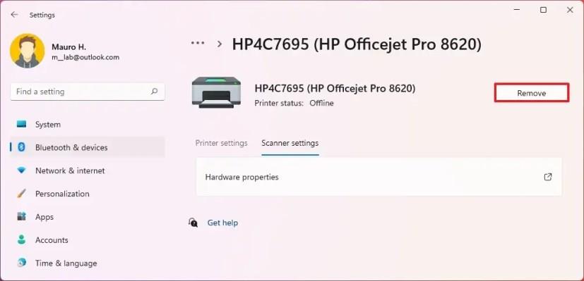 How to remove printer driver on Windows 11