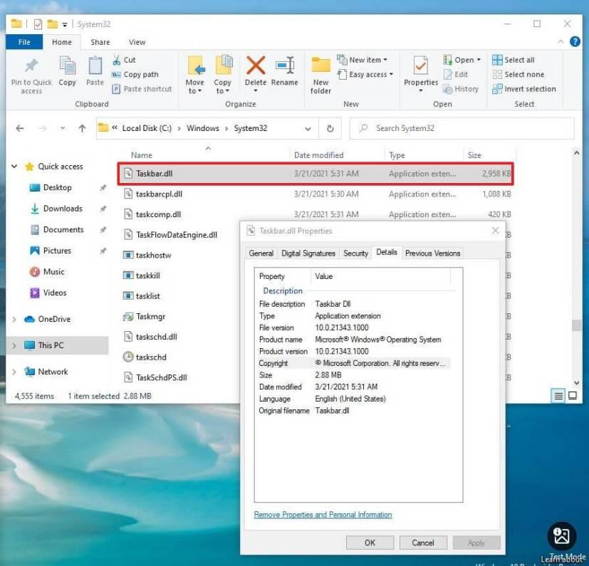 Windows 10 21H2 to get new power option, driver isolation, taskbar.dll process