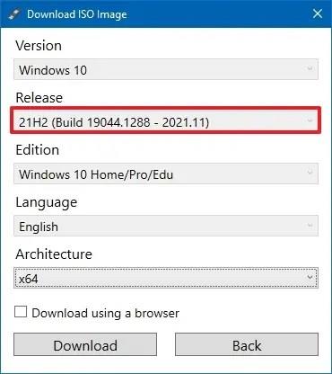 How to download older ISO versions of Windows 10