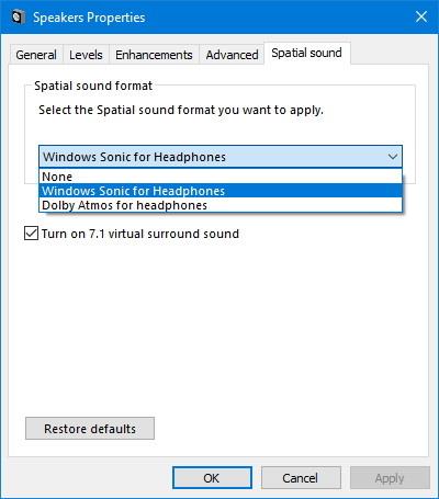 How to set up spatial sound with Dolby Atmos on Windows 10
