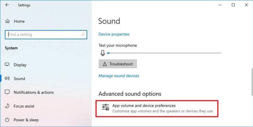 How to set default speakers and mic per app on Windows 10