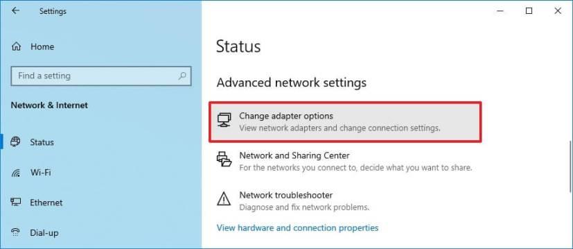 How to share internet connection through Ethernet on Windows 10