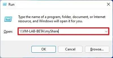 How to access network shared folder on Windows 11
