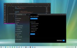 Cara membuat atau menduplikasi profil pada Terminal Windows