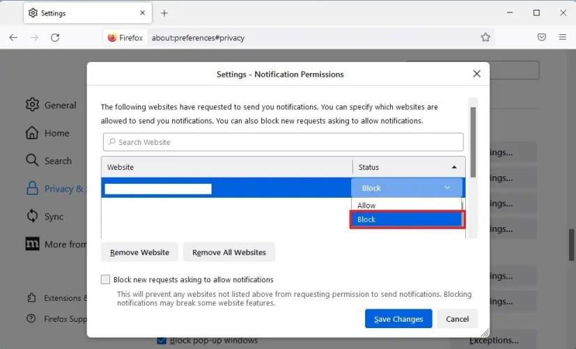 How to stop web notifications in Chrome, Firefox, Edge on Windows 11