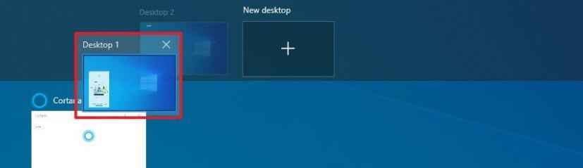 How to change order of virtual desktops on Windows 10