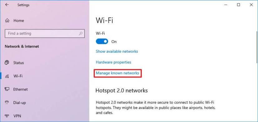 How to add new Wi-Fi network profile on Windows 10