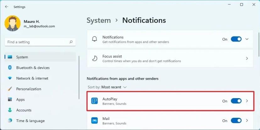 How to disable notifications on Windows 11