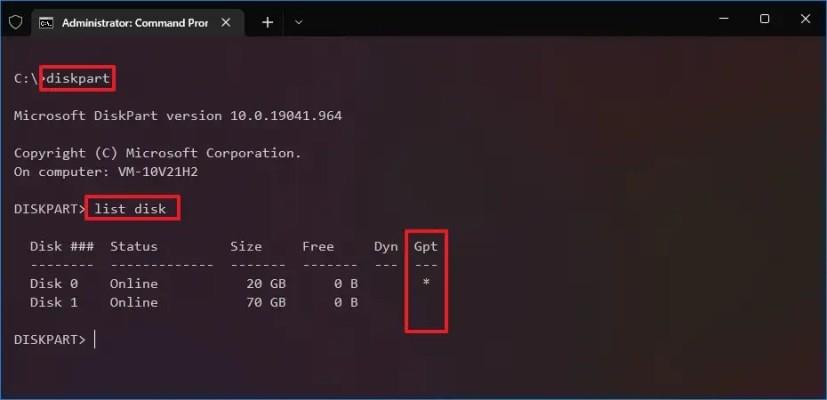 How to check if drive uses GPT or MBR partition style on Windows 10