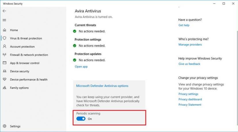 How to enable Periodic scanning on Microsoft Defender Antivirus