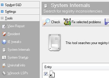 A walk through the Spybot – Search & Destroy Advanced features