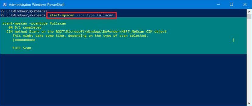 How to run full virus scan with Microsoft Defender Antivirus on Windows 10