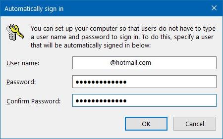 How to remove login password on Windows 10