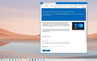 Muat turun terus fail ISO Windows 10 21H1 tanpa Alat Penciptaan Media