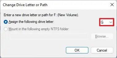 How to change drive letter on Windows 11