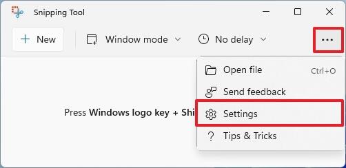How to enable Print key to take screenshot with Snipping Tool on Windows 11