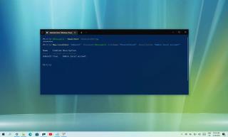 Cara membuat akaun baharu dengan PowerShell pada Windows 10