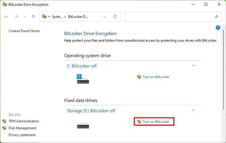 How to enable BitLocker on Windows 11