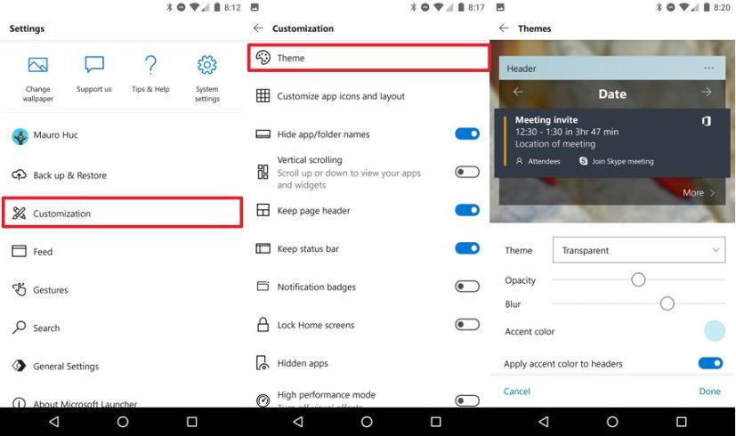 Microsoft Launcher on Android: The best customization settings you can use