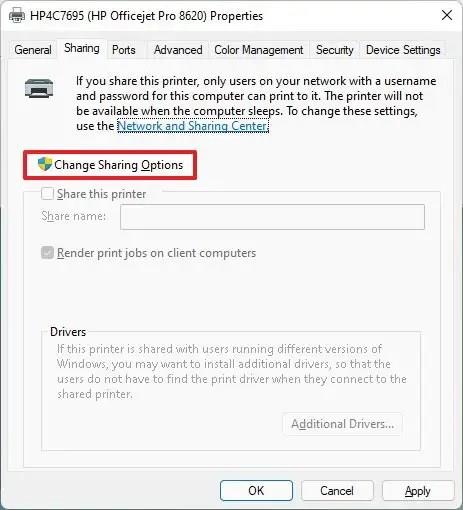 How to share printer in network on Windows 11