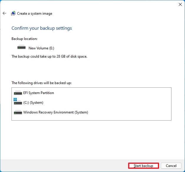 How to backup Windows 11 to external USB drive