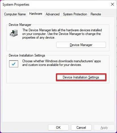 How to disable automatic driver install on Windows 11