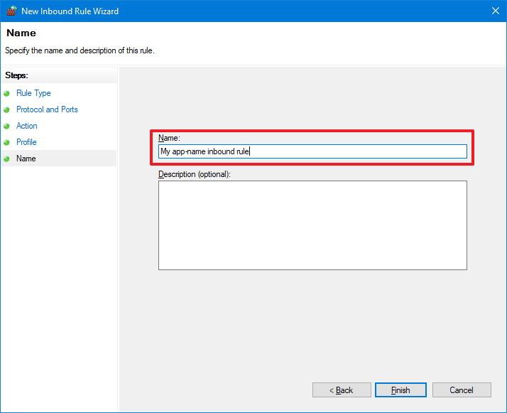 How to open firewall port on Windows 10