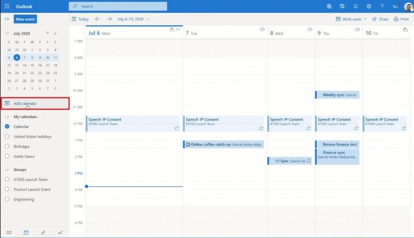 How to connect Google Calendar to Outlook web