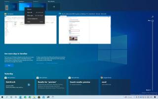 Bagaimana untuk menukar susunan desktop maya pada Windows 10