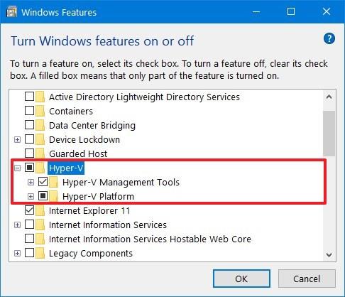 How to enable Hyper-V on Windows 10