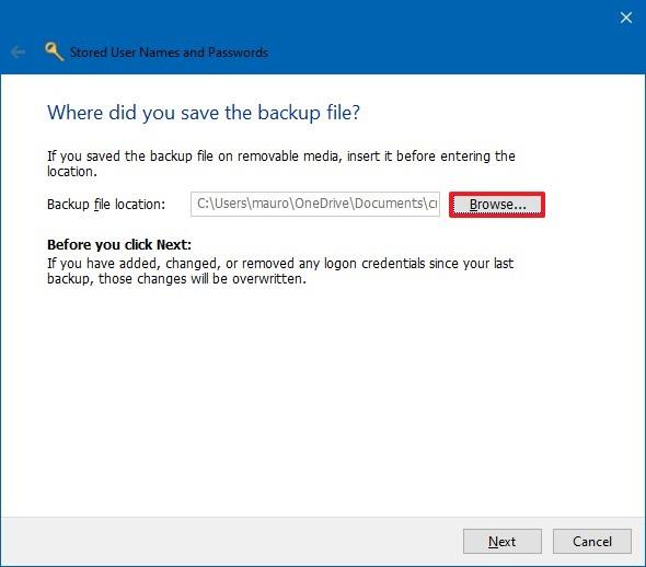 How to use Credential Manager on Windows 10