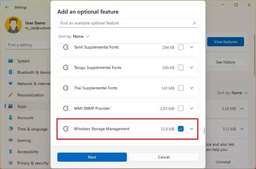 How to install ‘Optional Features’ on Windows 11