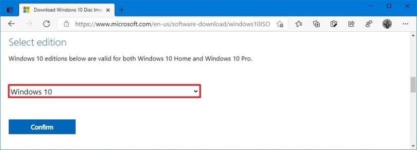 Windows 10 21H1 ISO file direct download without Media Creation Tool