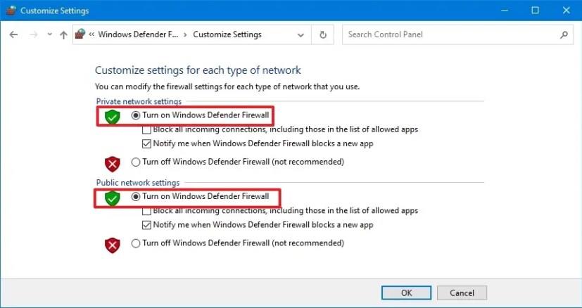 How to disable firewall on Windows 10