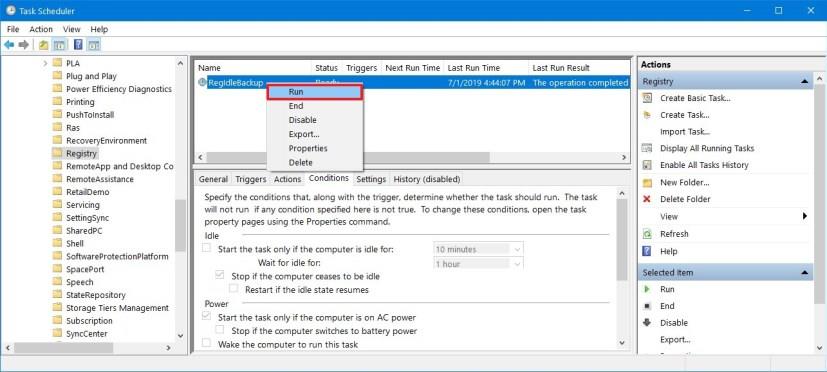 How to enable automatic Registry backup on Windows 10