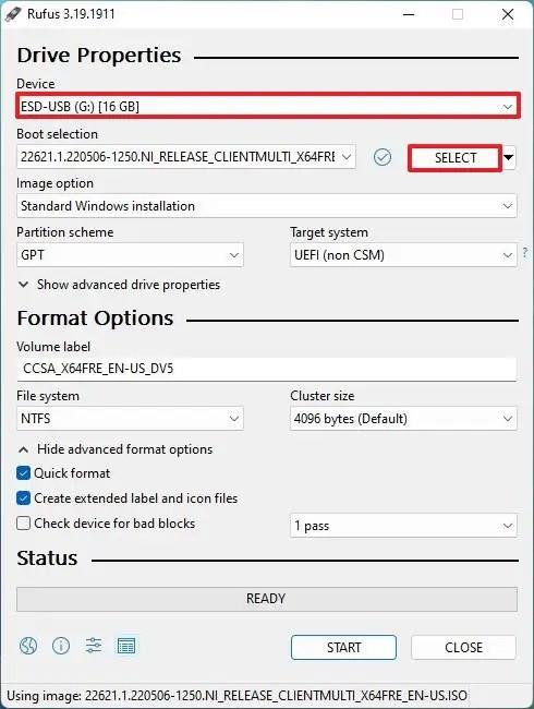 How to create USB install media to bypass restrictions on Windows 11 22H2