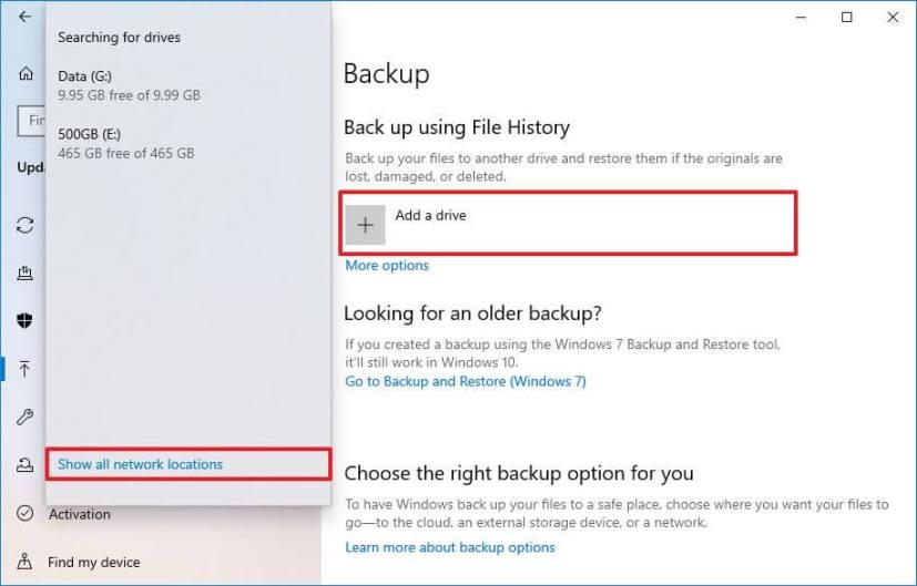 How to use File History to backup files on Windows 10