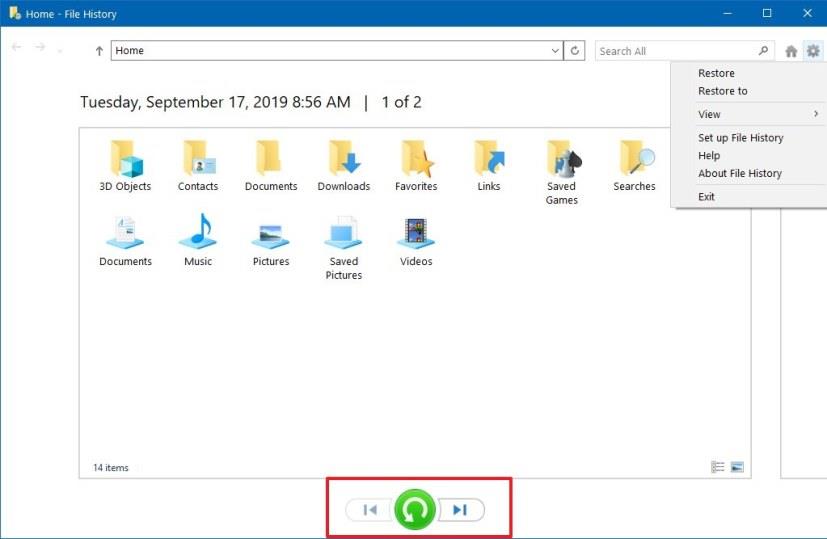 How to use File History to backup files on Windows 10