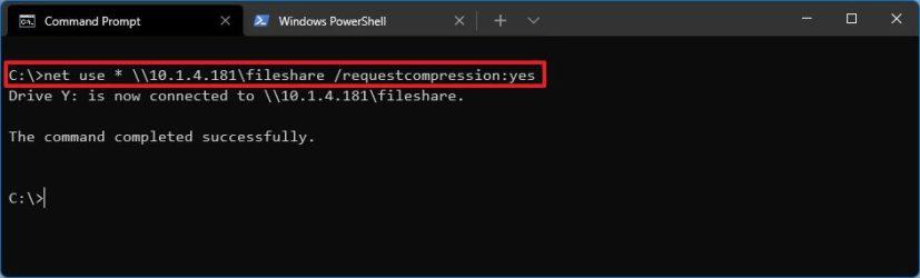 How to configure SMB compression for faster network file transfers on Windows 11