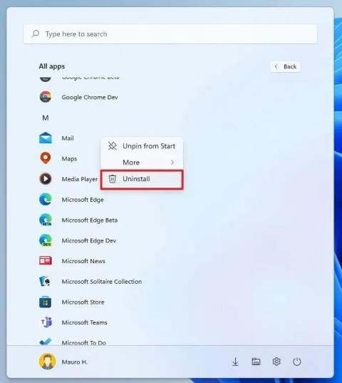 Windows 11de uygulamalar nasıl kaldırılır