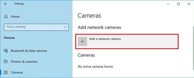 How to install network camera on Windows 10