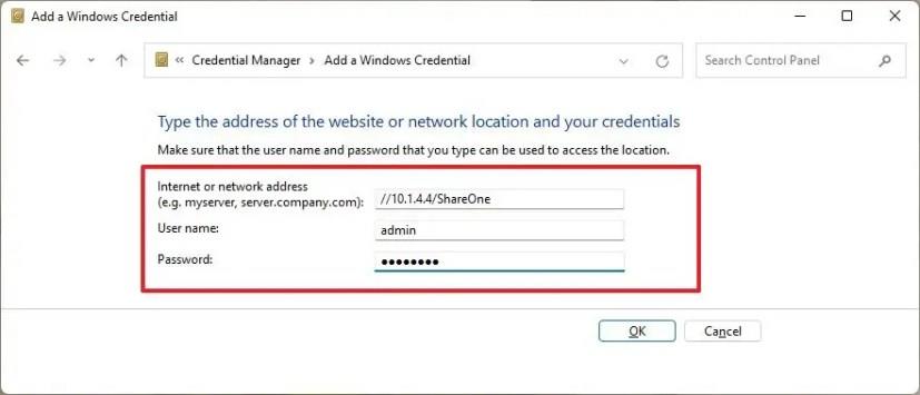 How to use Credential Manager on Windows 11