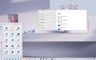 Cách hiển thị hoặc ẩn danh sách ứng dụng menu Start trên Windows 10