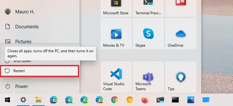 How to access Advanced startup options on Windows 10