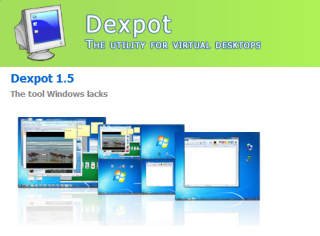 Dexpot: Kembangkan ruang kerja Windows dengan banyak desktop maya